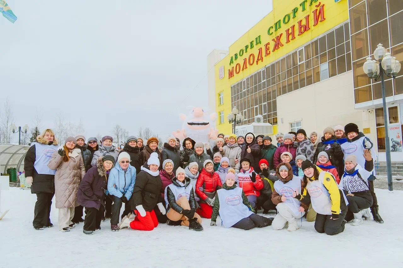  «Зимний драйв» охватил долголетов в городе Куровское.